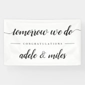 Banderoles Dîner de répétition "Demain nous le faisons" (Horizontal)