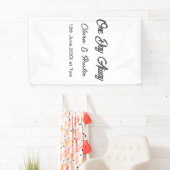 Banderoles Dîner de répétition la veille du nom da (En situation)