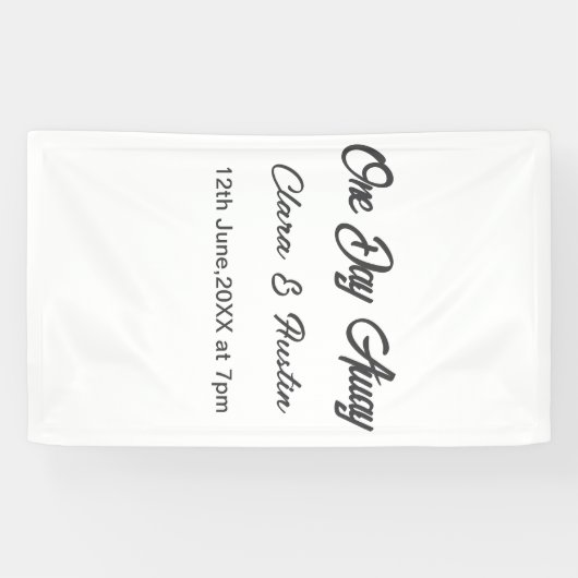 Banderoles Dîner de répétition la veille du nom da (Horizontal)