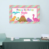 Banderoles Dino Girl (Salon professionnel)