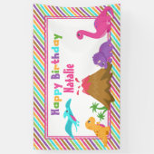 Banderoles Dino Girl (Vertical)