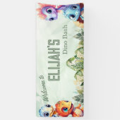 Banderoles Dino Roar Anniversaire Bash Bienvenue (Vertical)