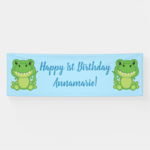 Banderoles Dinosaur fête d'anniversaire