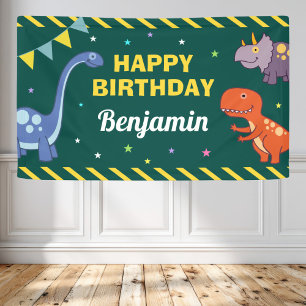 Banderoles Dinosaur fête d'anniversaire