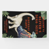 Banderoles Dinosaur fête d'anniversaire Bienvenue (Horizontal)