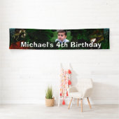 Banderoles Dinosaur jungle T-rex garçons photo fête d'anniver (En situation)