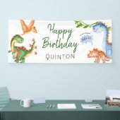 Banderoles Dinosaur Stomp Chomp Rawr fête d'anniversaire (Salon professionnel)