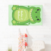 Banderoles Dinosaure Baby shower T-Rex (En situation)