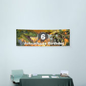 Banderoles Dinosaure monde brûlant le feu DO-IT-YOURSELF âge  (Salon professionnel)