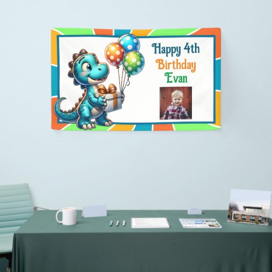 Banderoles Dinosaure thème fête d'anniversaire de l'enfant Pe (Salon professionnel)