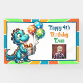 Banderoles Dinosaure thème fête d'anniversaire de l'enfant Pe (Horizontal)