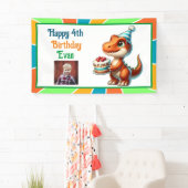 Banderoles Dinosaure thème fête d'anniversaire de l'enfant Pe (En situation)