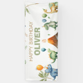 Banderoles Dinosaurs T-Rex Boy Happy Birthday (Vertical)