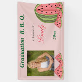 Banderoles Diplôme, BBQ, Pastèque, Amusement, Personnalisé (Vertical)
