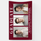 Banderoles Diplôme Bourgogne 3 Photos Moderne (Vertical)