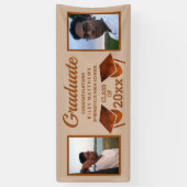 Banderoles Diplôme Copper 2 Photo Félicitations Diplômé (Vertical)