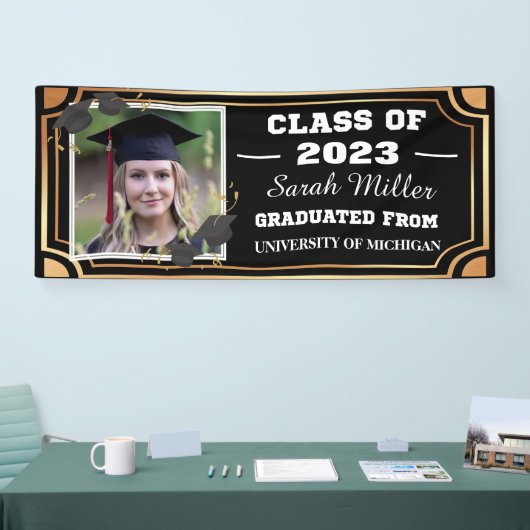 Banderoles Diplôme customisé 2023 avec nom et photo (Salon professionnel)