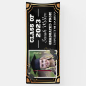 Banderoles Diplôme customisé 2023 avec nom et photo (Vertical)