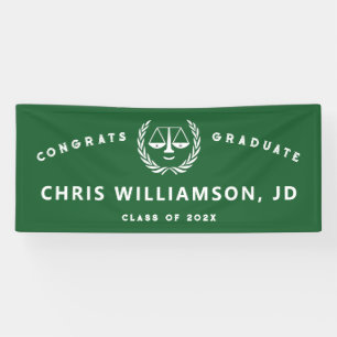 Banderoles Diplôme d'avocat de la Faculté de droit Congrats