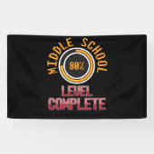 Banderoles Diplôme de 8e année du secondaire achevé (Horizontal)