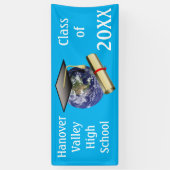 Banderoles Diplôme de Casquette de classe mondiale (Vertical)