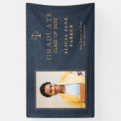 Banderoles Diplômé de droit marine (Vertical)