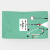 Banderoles Diplôme de fin d'études de médecine (Horizontal)