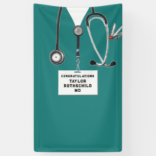 Banderoles Diplôme de fin d'études de médecine