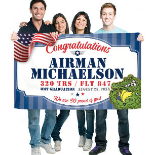 Banderoles Diplômé de la Force aérienne 320 TRS Gators Mascot