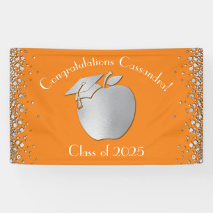 Banderoles Diplômé de la formation des enseignants orange arg
