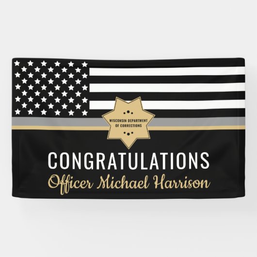 Banderoles Diplôme de l'École de police (Horizontal)