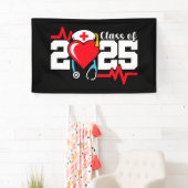 Banderoles Diplômé de l'école de soins infirmiers 2025 Diplôm (En situation)