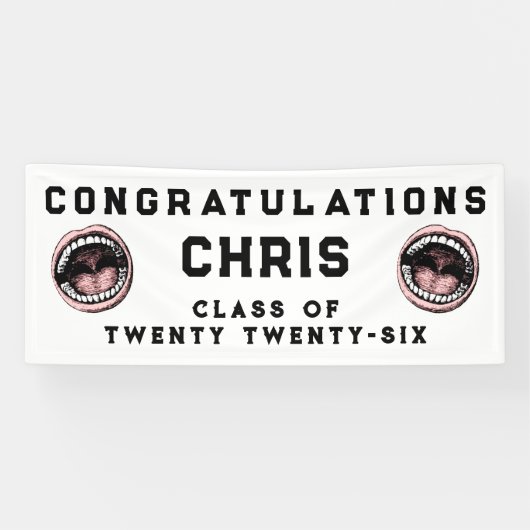 Banderoles Diplôme de l'école dentaire (Horizontal)