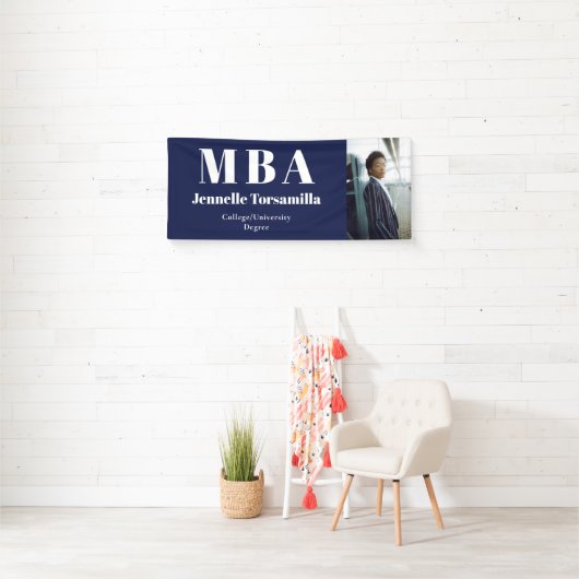 Banderoles Diplômé de MBA Photo (En situation)