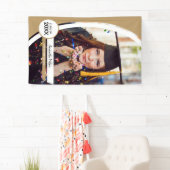 Banderoles Diplôme de photo de cadre courbe or (En situation)