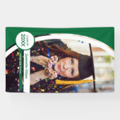 Banderoles Diplôme de photo de cadre courbé vert (Horizontal)