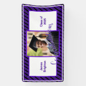 Banderoles Diplôme de photo violet (Verticale)