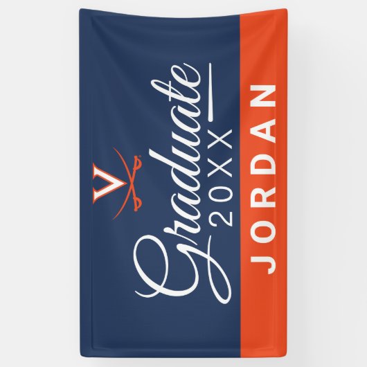 Banderoles Diplômé de Virginia Cavalier (Vertical)