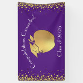 Banderoles Diplôme d'enseignement Purple Gold (Vertical)