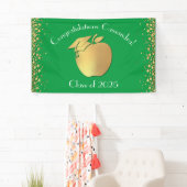 Banderoles Diplôme d'enseignement Vert Or (En situation)