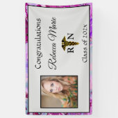 Banderoles Diplôme d'infirmière autorisée Caducée (Vertical)