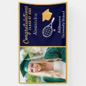 Banderoles Diplôme du joueur de tennis (Vertical)