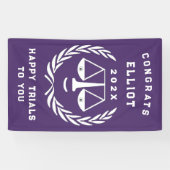 Banderoles Diplôme d'une école de droit créative (Horizontal)