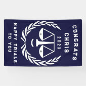 Banderoles Diplôme d'une école de droit d'avocat (Horizontal)