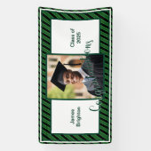 Banderoles Diplôme en photo verte (Verticale)