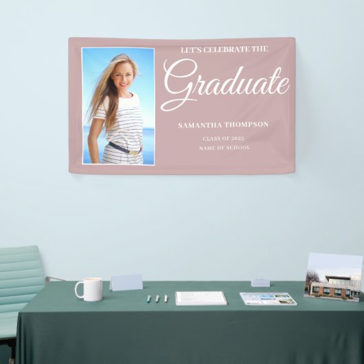 Banderoles Diplôme en rose photo (Salon professionnel)