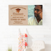 Banderoles Diplôme Félicitations Copper Graduate 1 Photo (En situation)