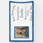 Banderoles Diplôme, Félicitations Infirmière Parties scintill (Vertical)