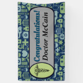 Banderoles Diplômé Médicale (Vertical)