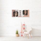 Banderoles Diplômé moderne | 2 Diplôme de collage photo (En situation)